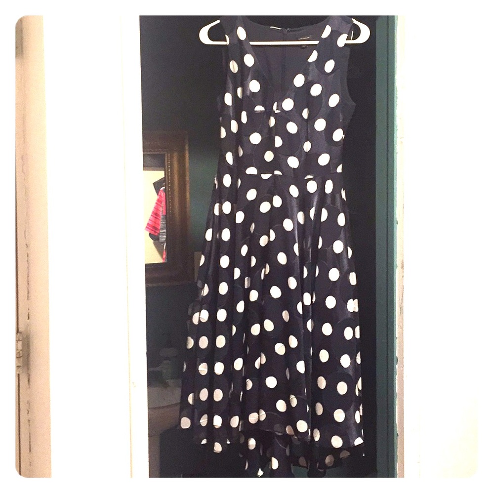 Ann Taylor polka dot dress size 0